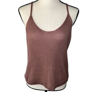 Windsor Knit Spaghetti Strap Oversized Tank Top Size Small